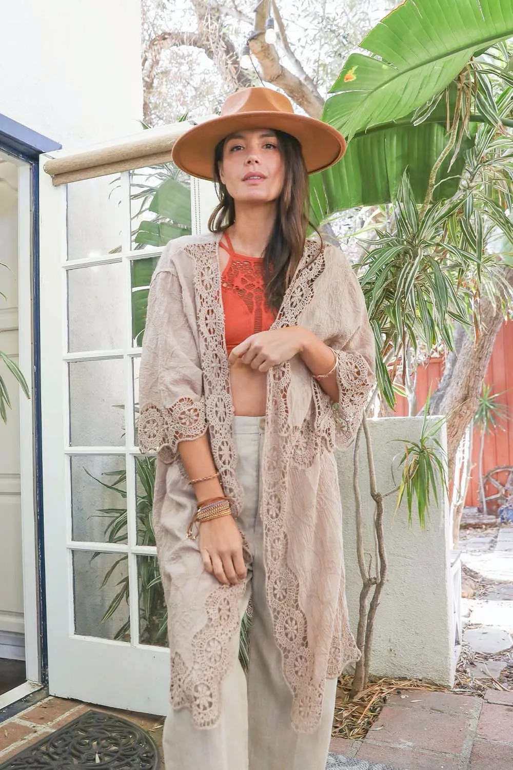 ADA CROCHET TRIM DUSTER
