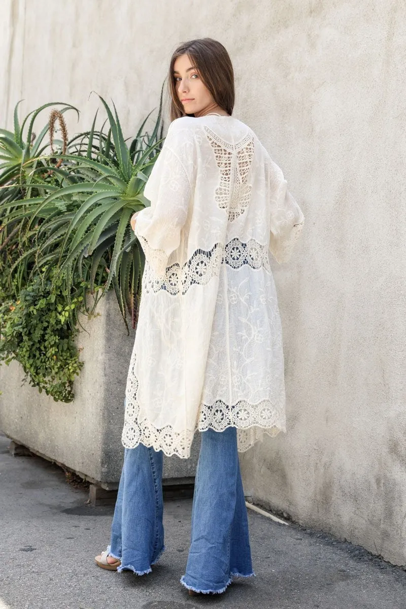 ADA CROCHET TRIM DUSTER