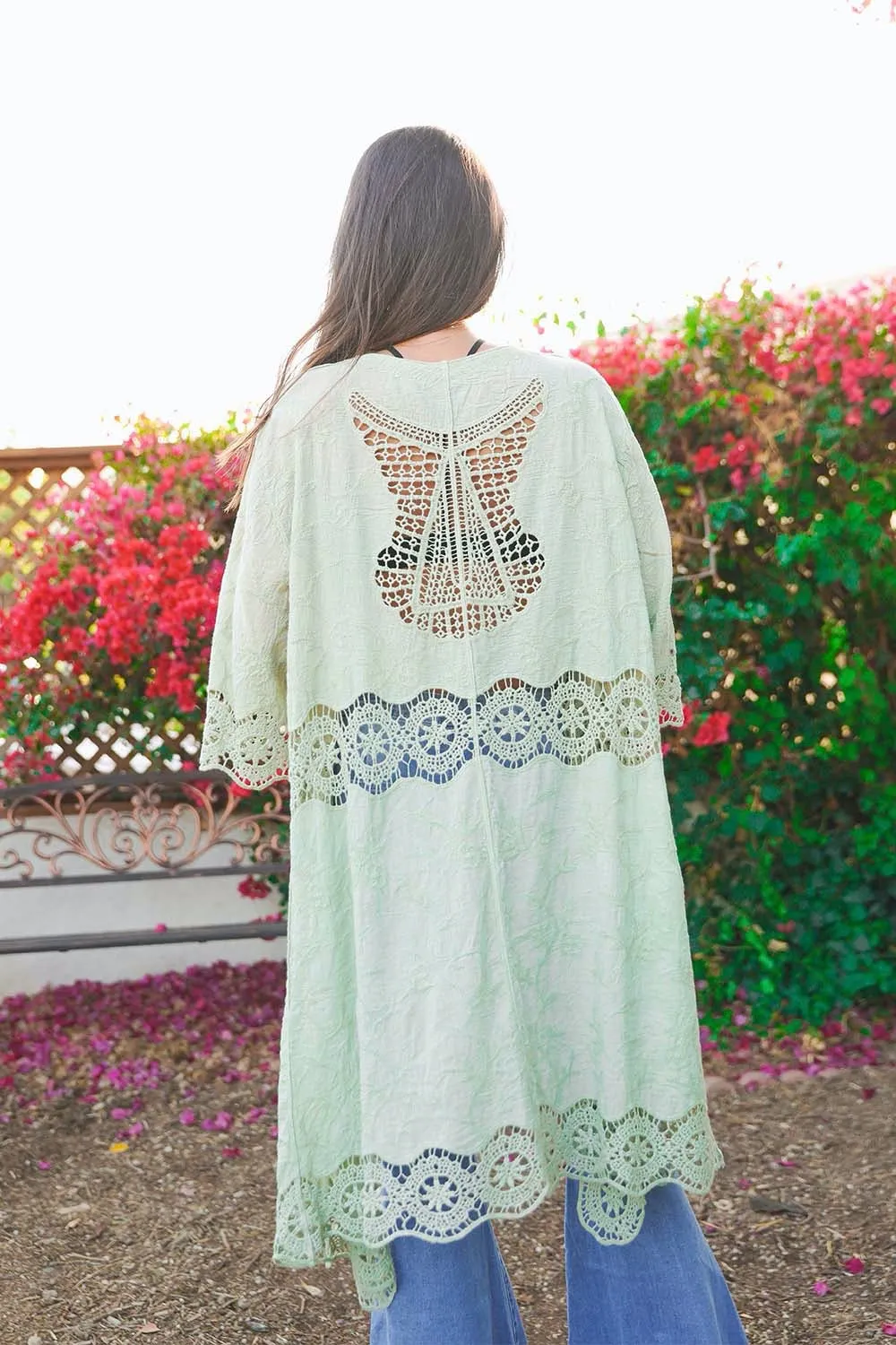 ADA CROCHET TRIM DUSTER