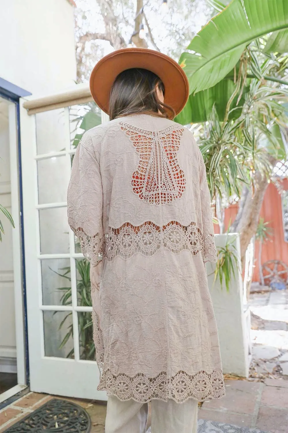 ADA CROCHET TRIM DUSTER