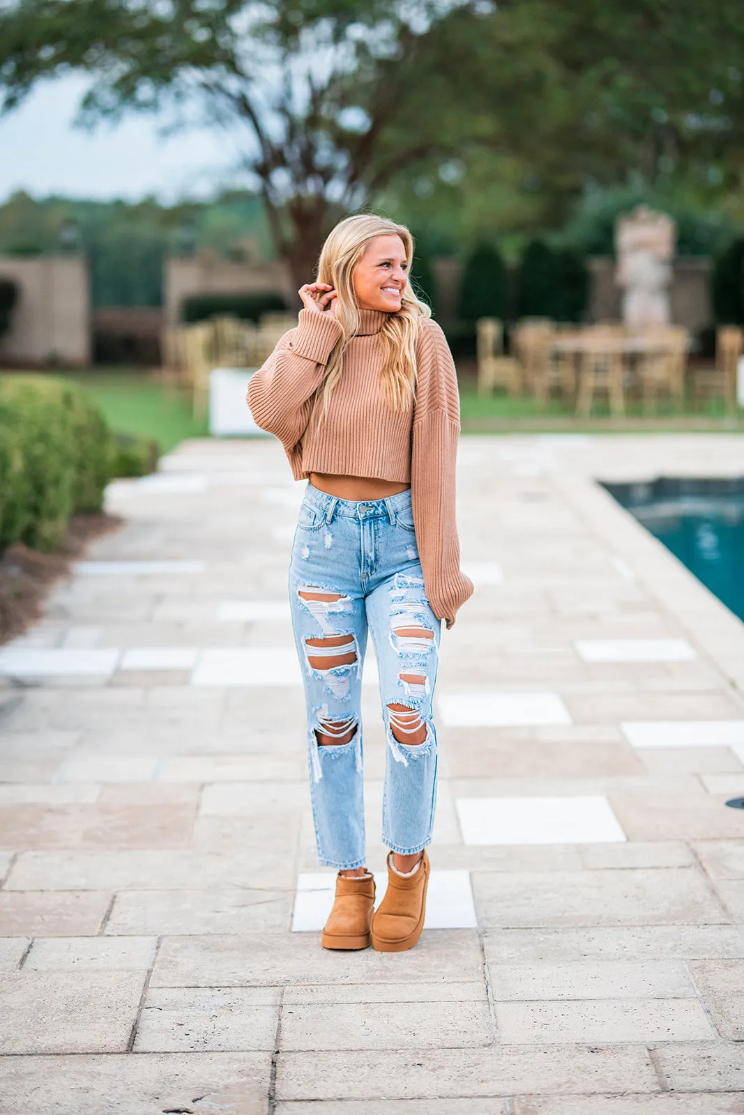 Benny Turtleneck Sweater - Camel