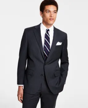 Brooks Brothers Mens Regular fit Sport Coat Blazer 52 L Grey Striped Stretch