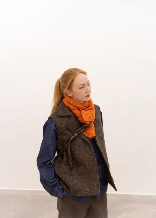Brown Irish Tweed Gilet