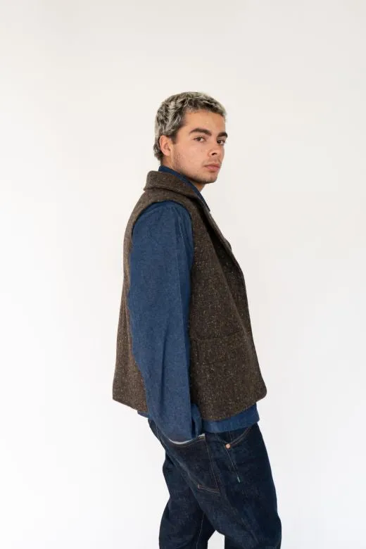 Brown Irish Tweed Gilet