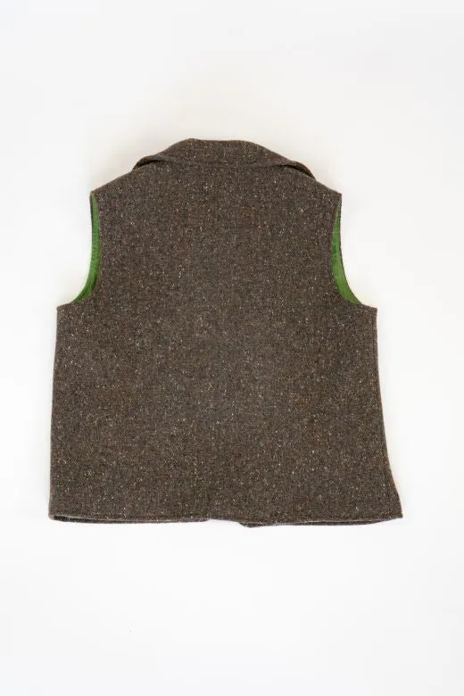 Brown Irish Tweed Gilet