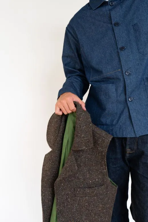 Brown Irish Tweed Gilet