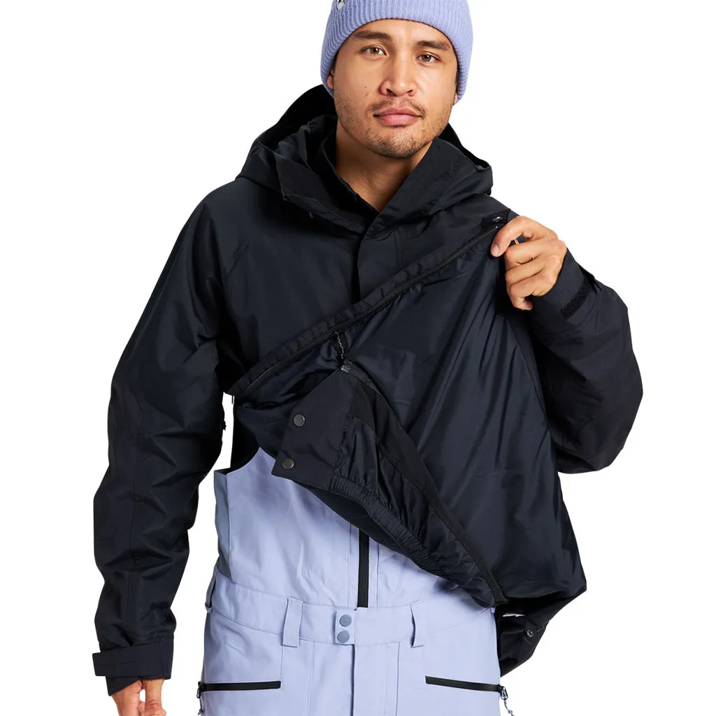 Burton 2024 Frostner Anorak Jacket - True Black