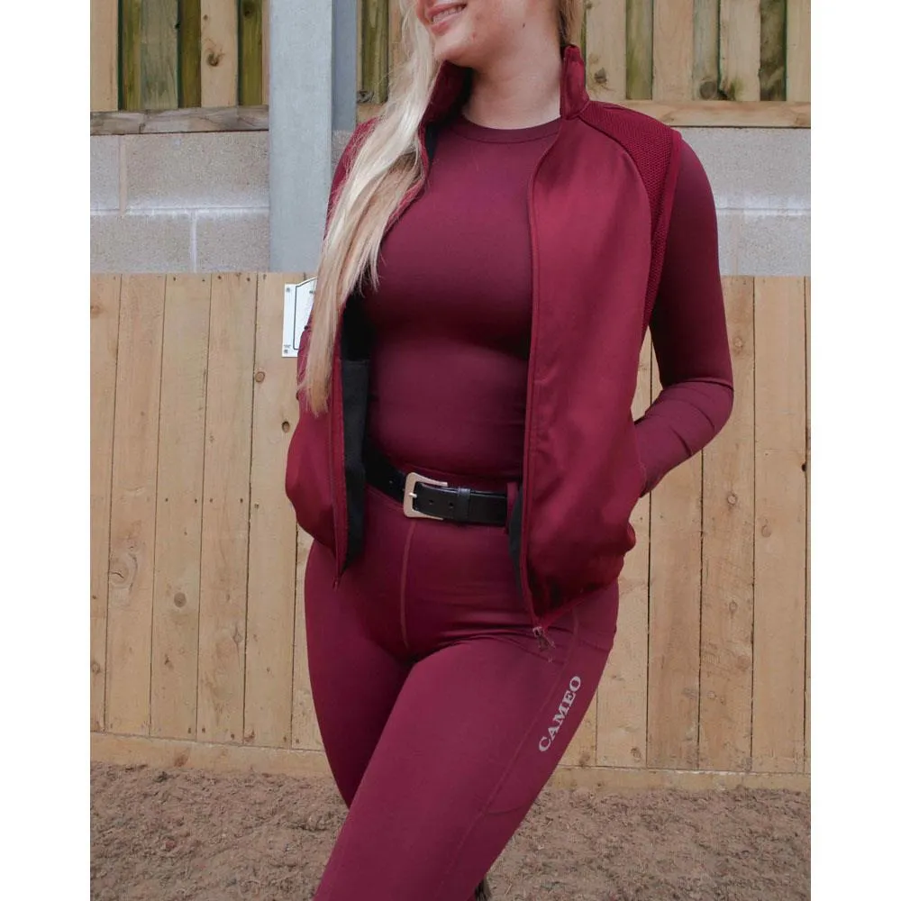 Cameo Performance Technical Horse Riding Gilet: Practical/stylish fleece lining