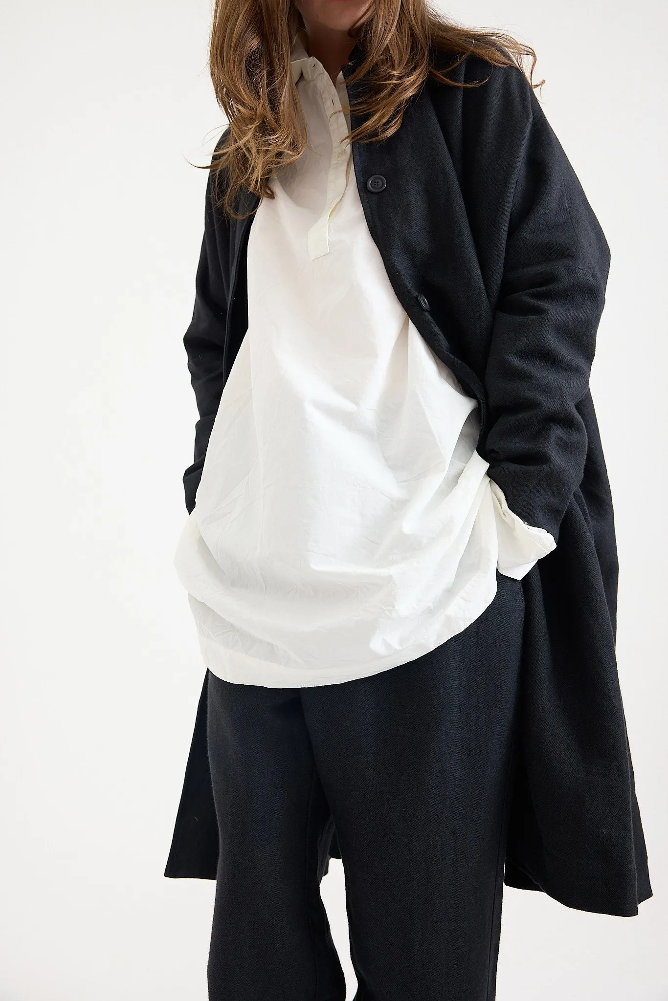 Casey Casey - Atomless Coat - Batavia - Black