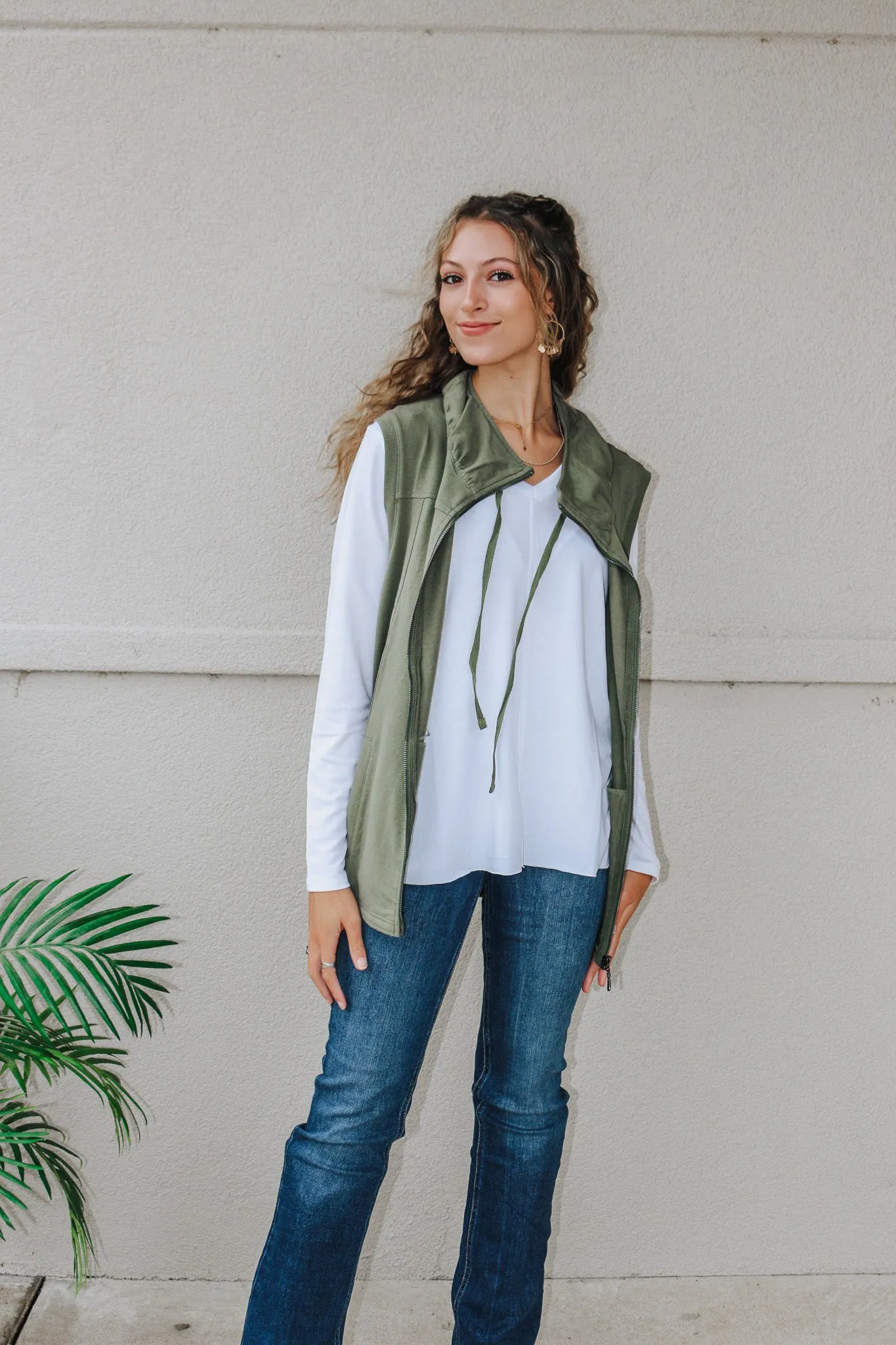 Coffee Run Green Vest