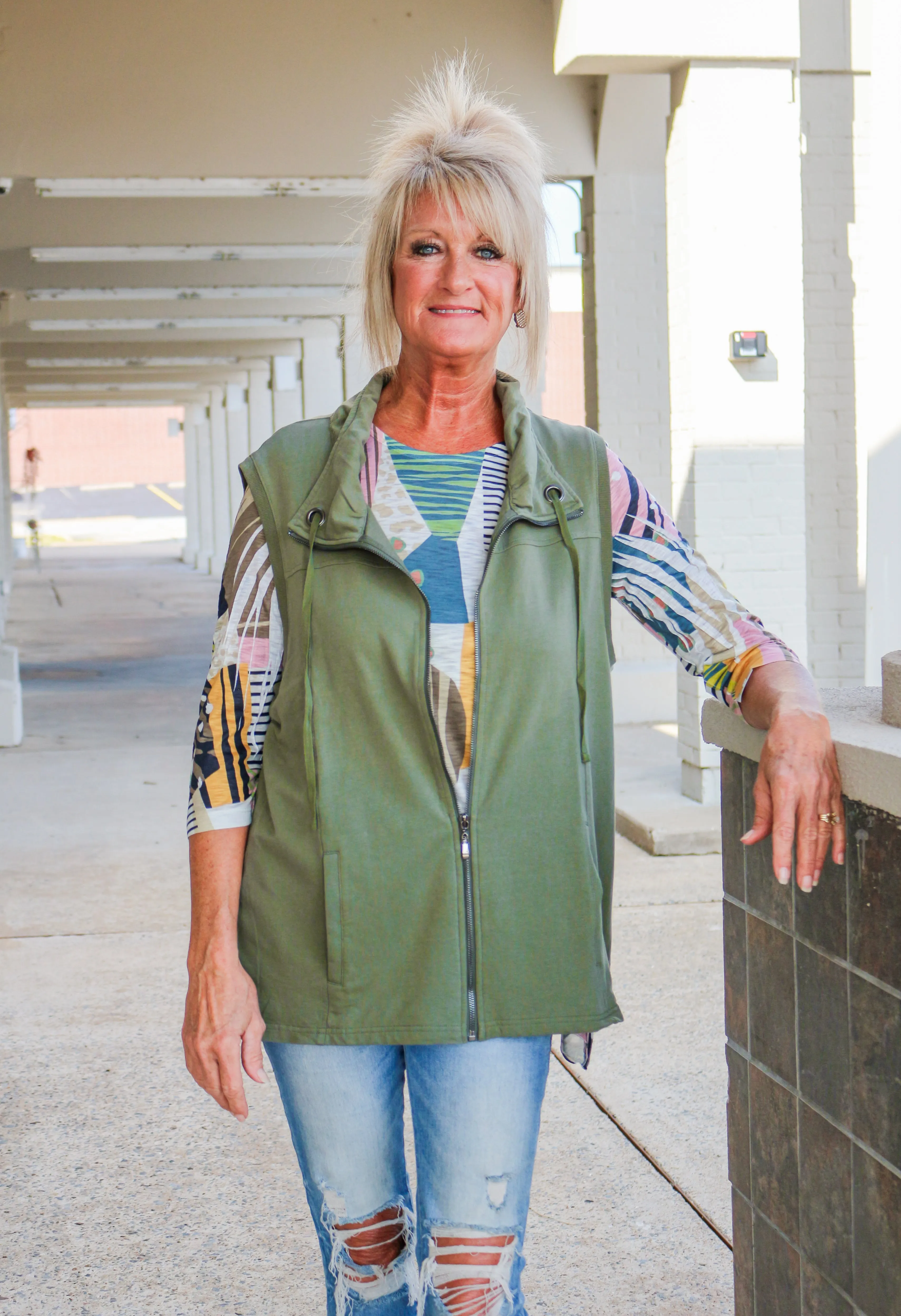 Coffee Run Green Vest