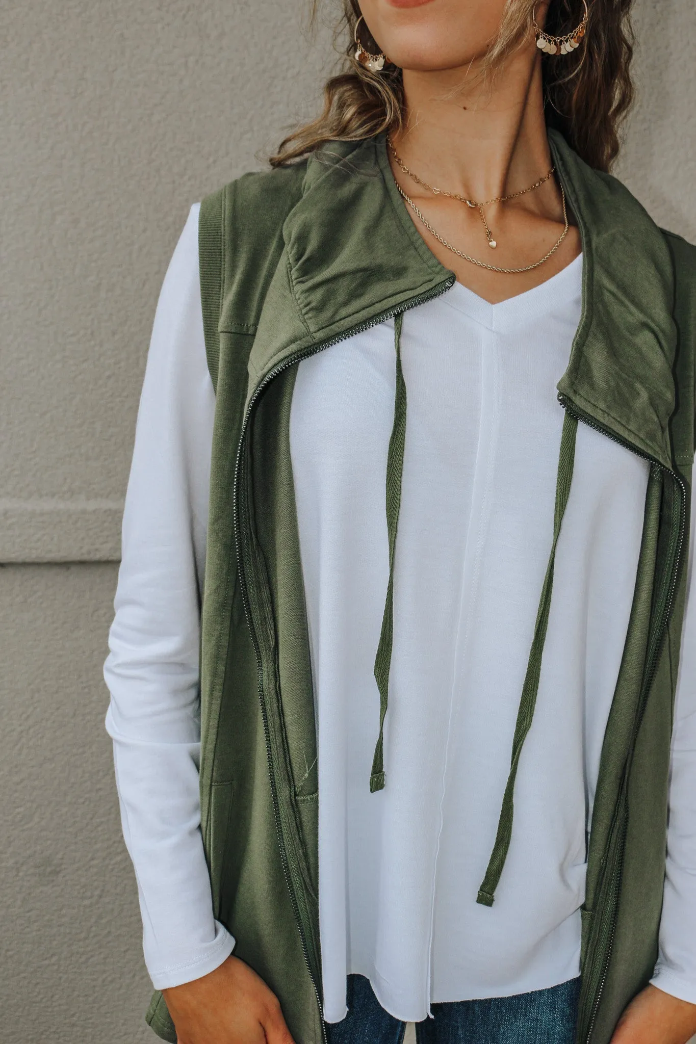 Coffee Run Green Vest