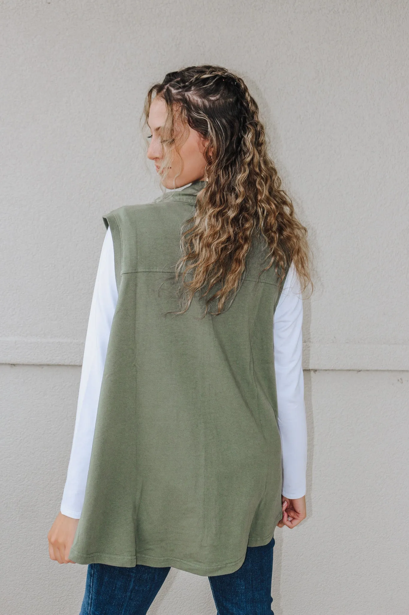 Coffee Run Green Vest