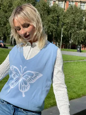 Daisy Street Knitted Butterfly Vest