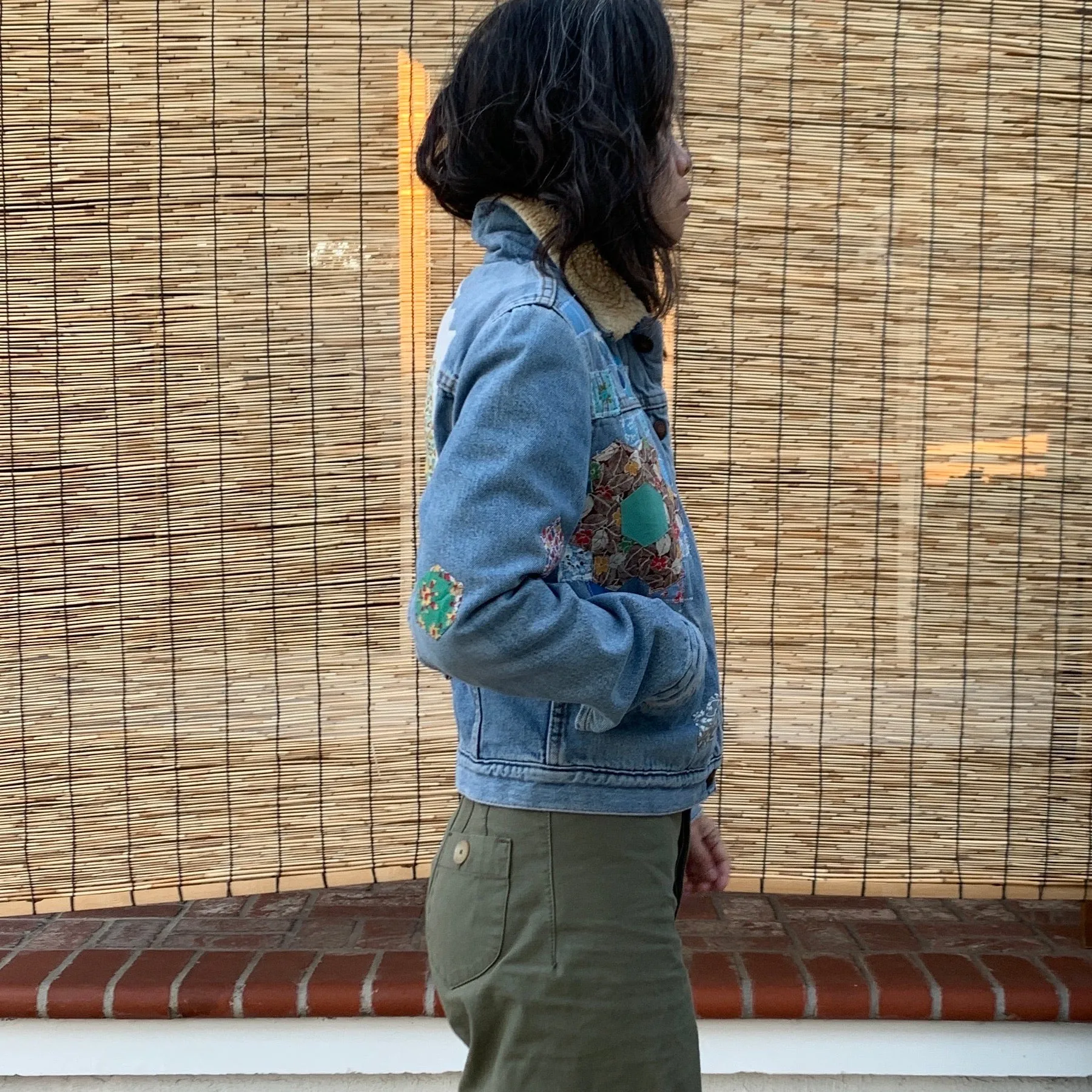 Denim Jacket- Quilted appliqué