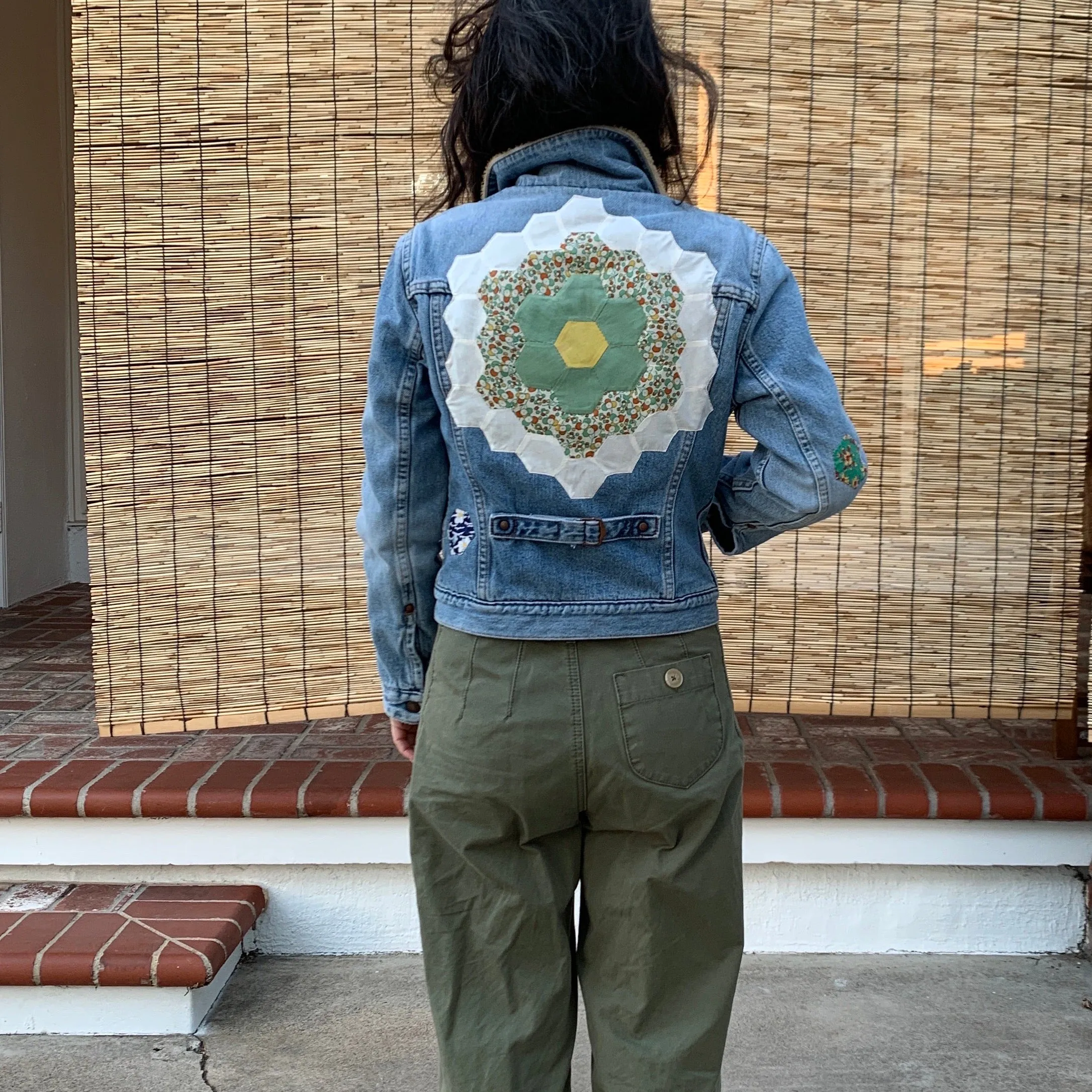 Denim Jacket- Quilted appliqué