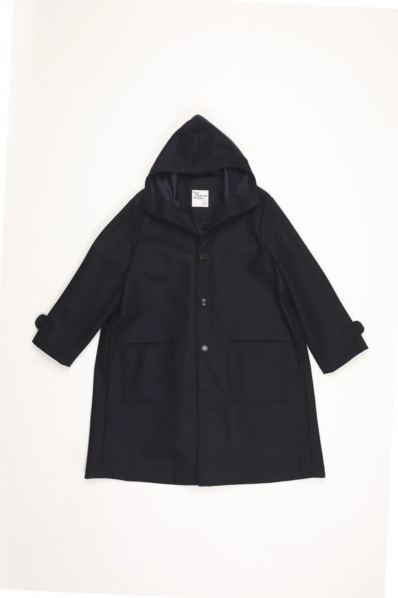 east harbour surplus aran coat navy