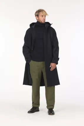 east harbour surplus aran coat navy