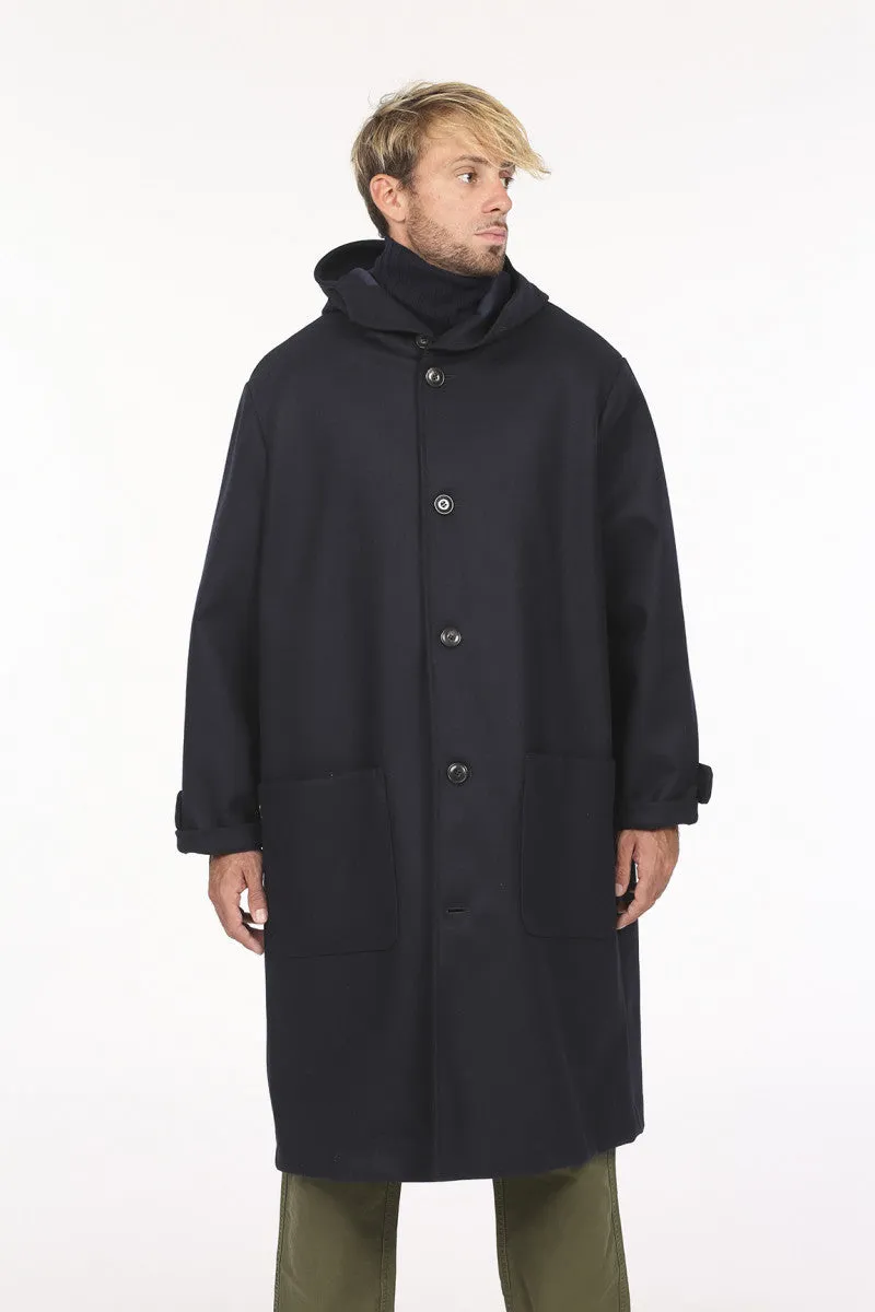 east harbour surplus aran coat navy