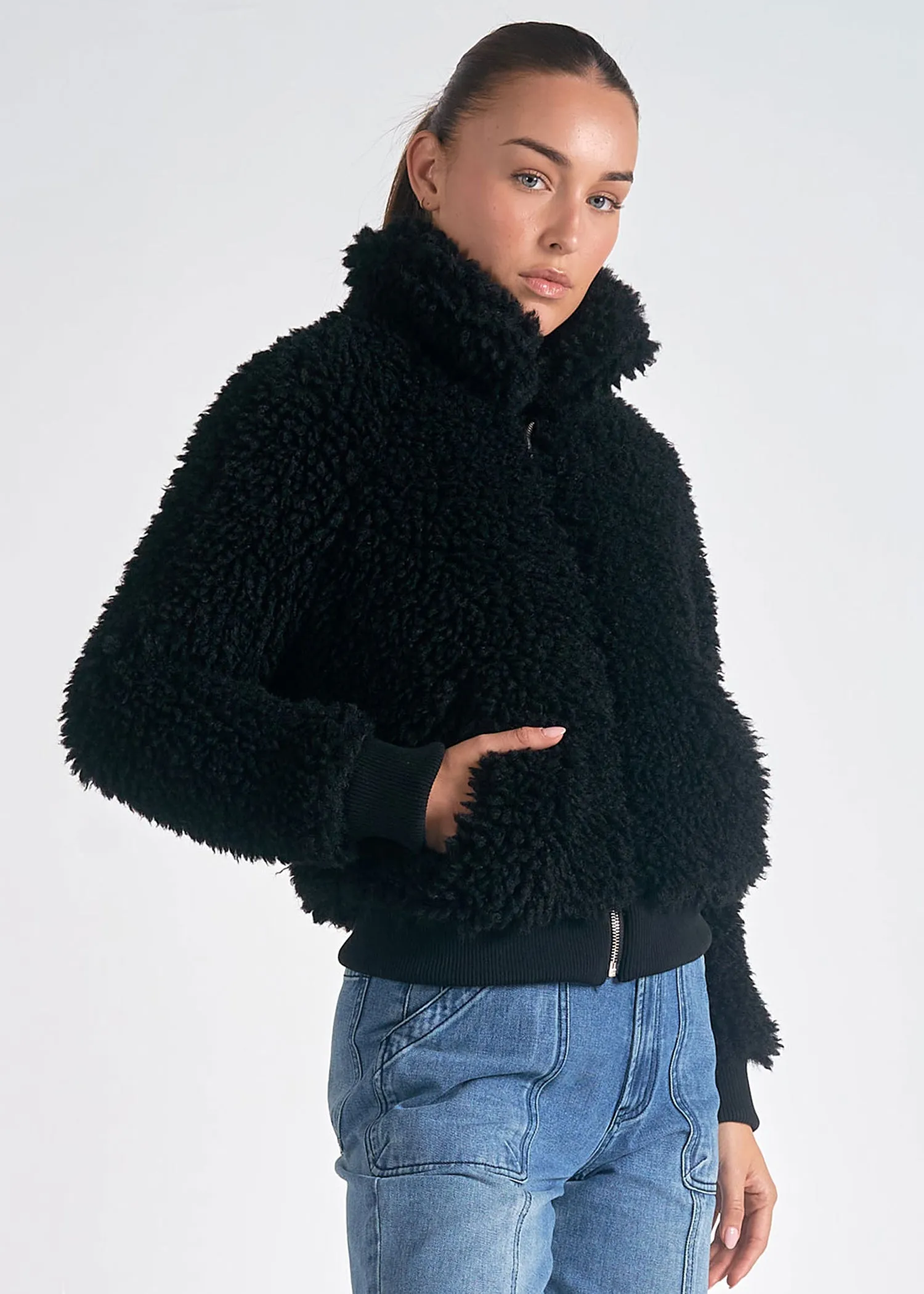 Elan Sherpa Bomber Jacket - MD