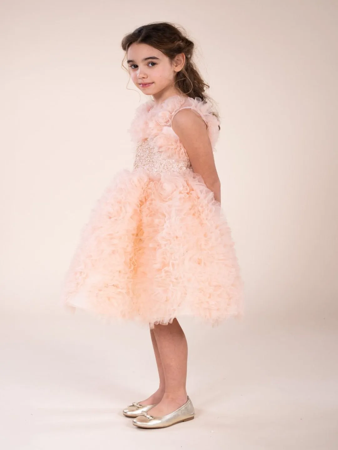 Embellished Tulle Gown