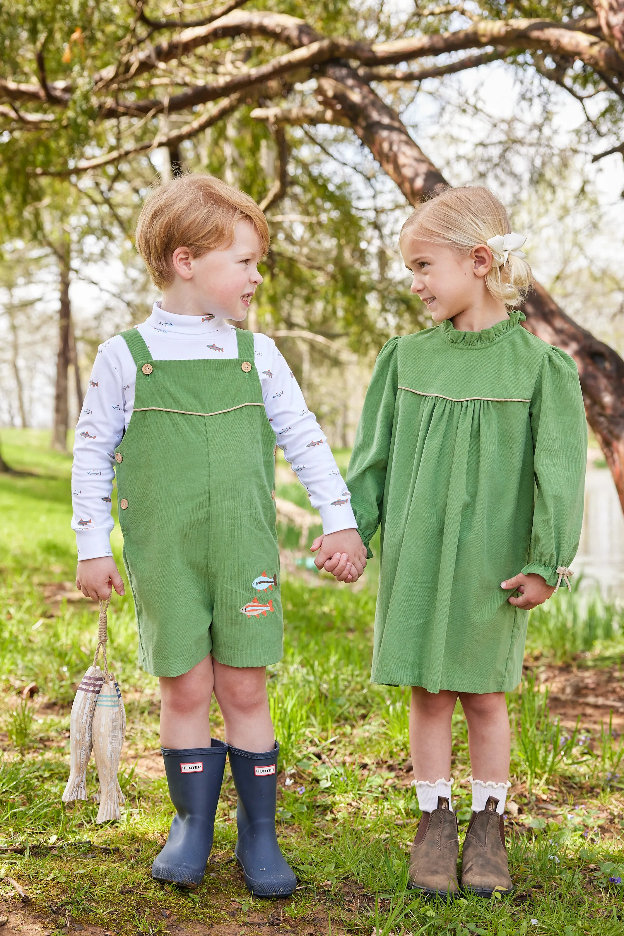 Embroidered McCall Shortall - Fish