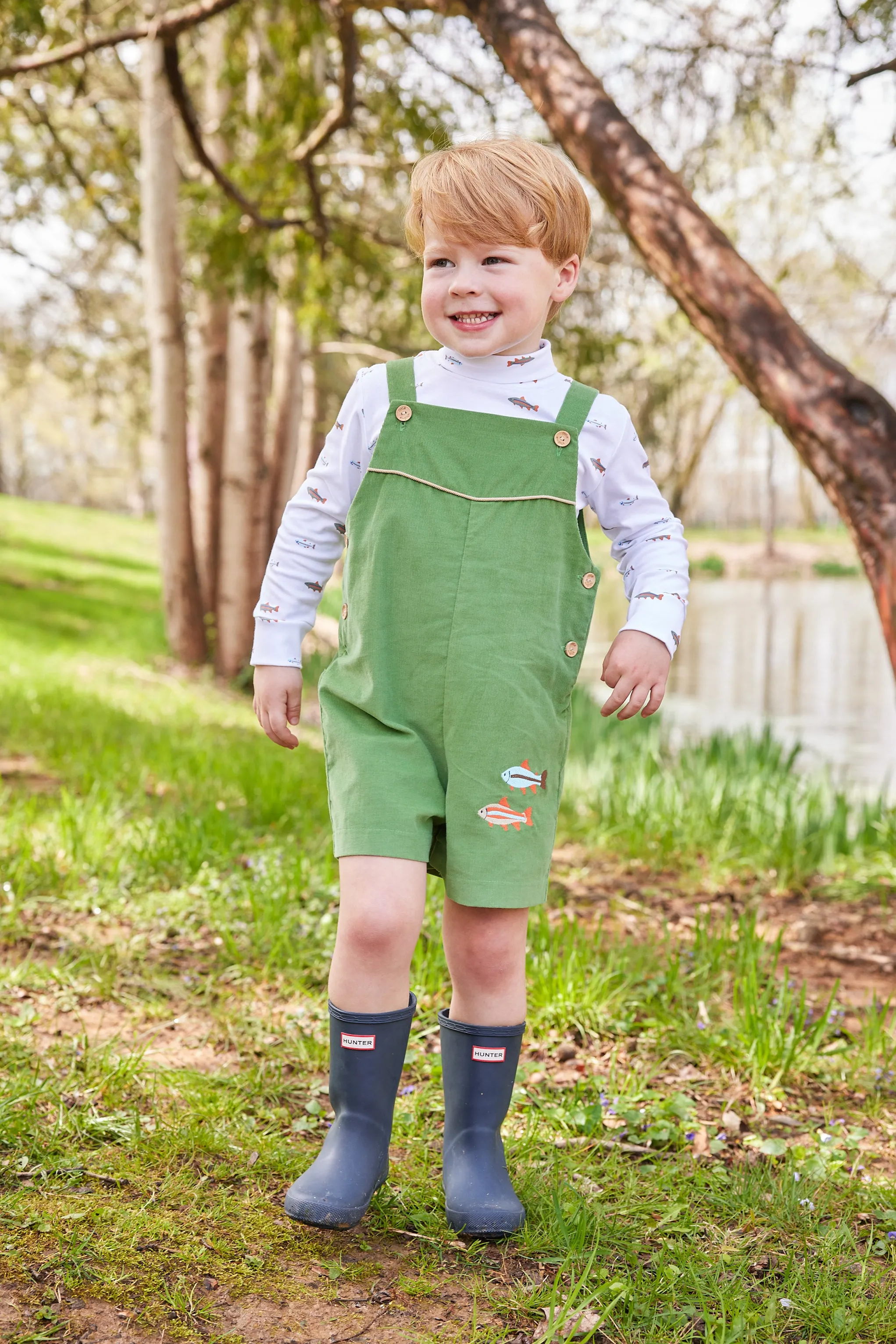 Embroidered McCall Shortall - Fish