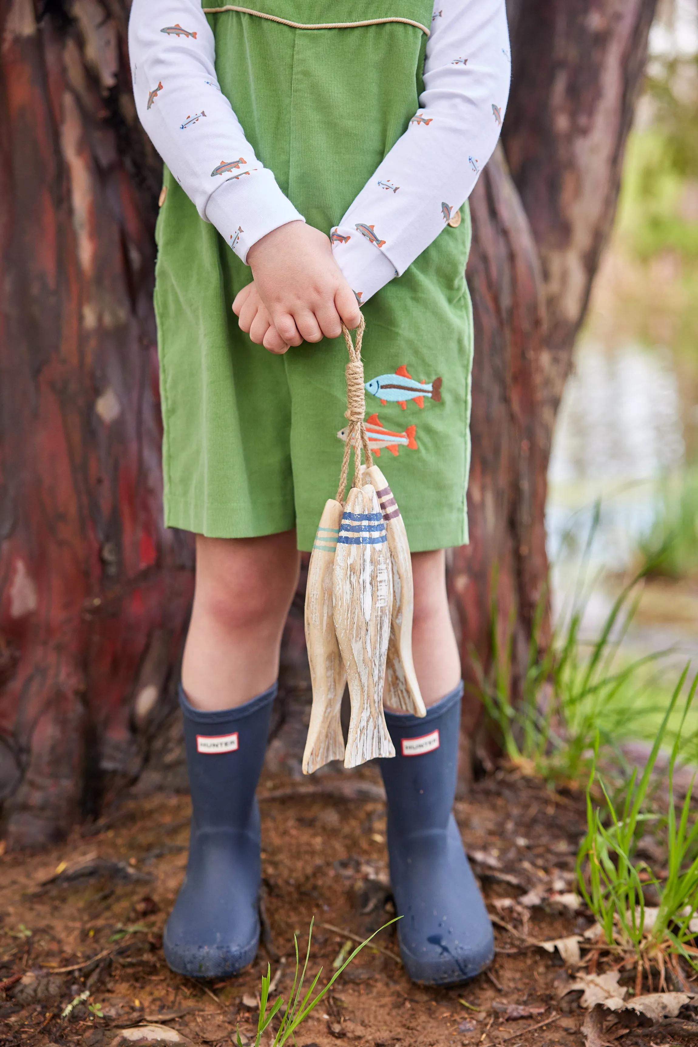 Embroidered McCall Shortall - Fish