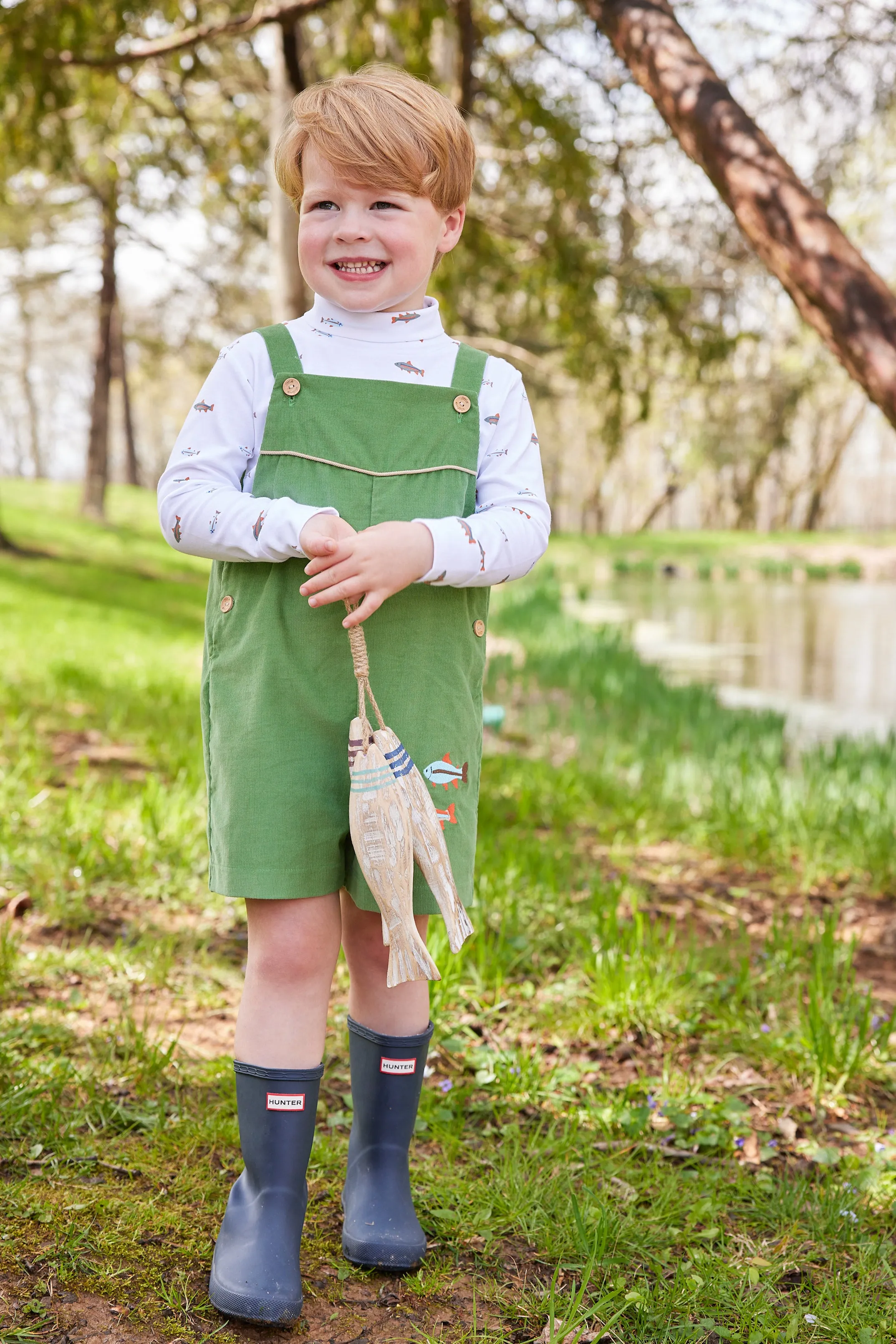 Embroidered McCall Shortall - Fish