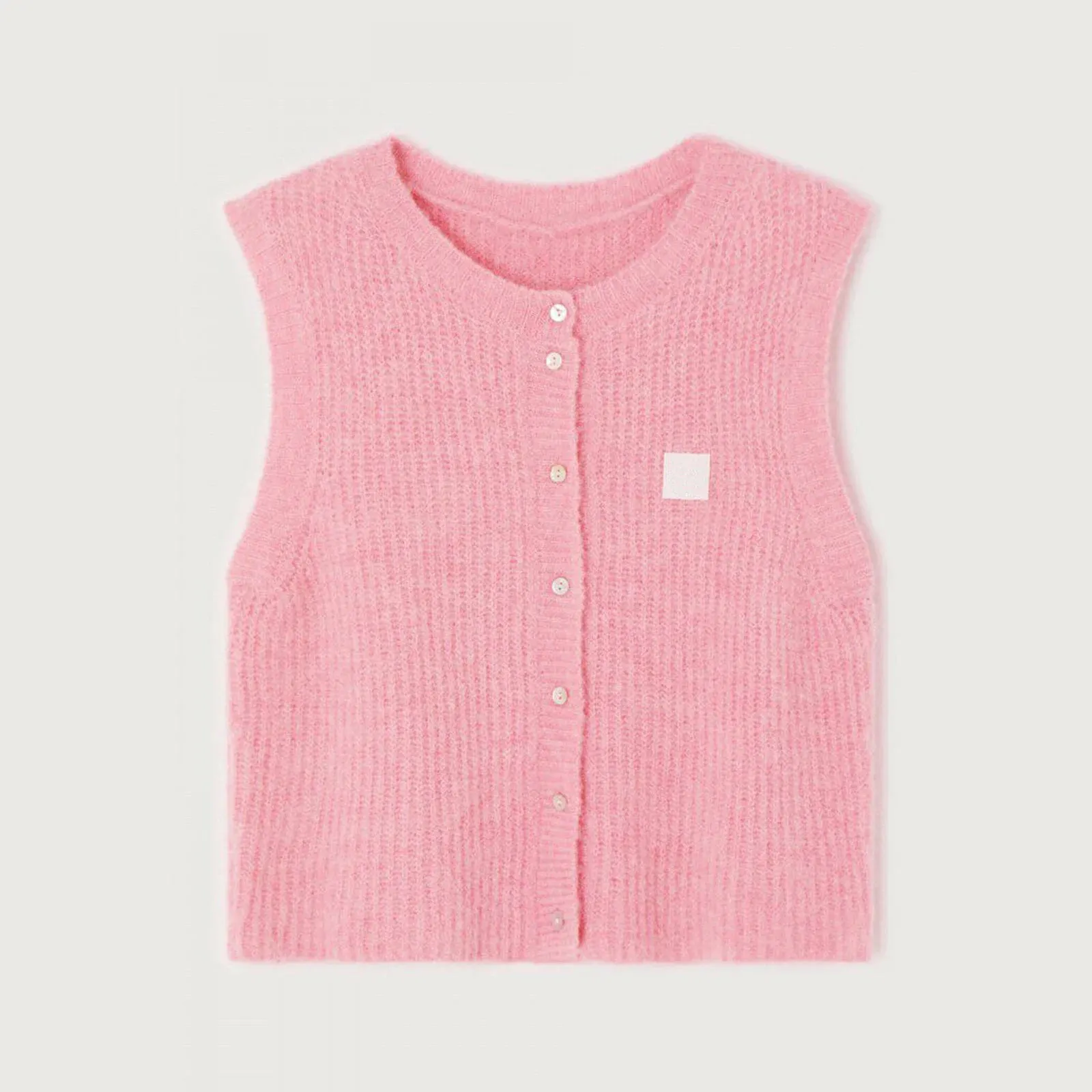 Fashionkova Gaono Women Knitted Tank Tops Casual Summer Solid Color Button Front Basic Vest Sleeveless Shirt y2k Aesthetic Clothes