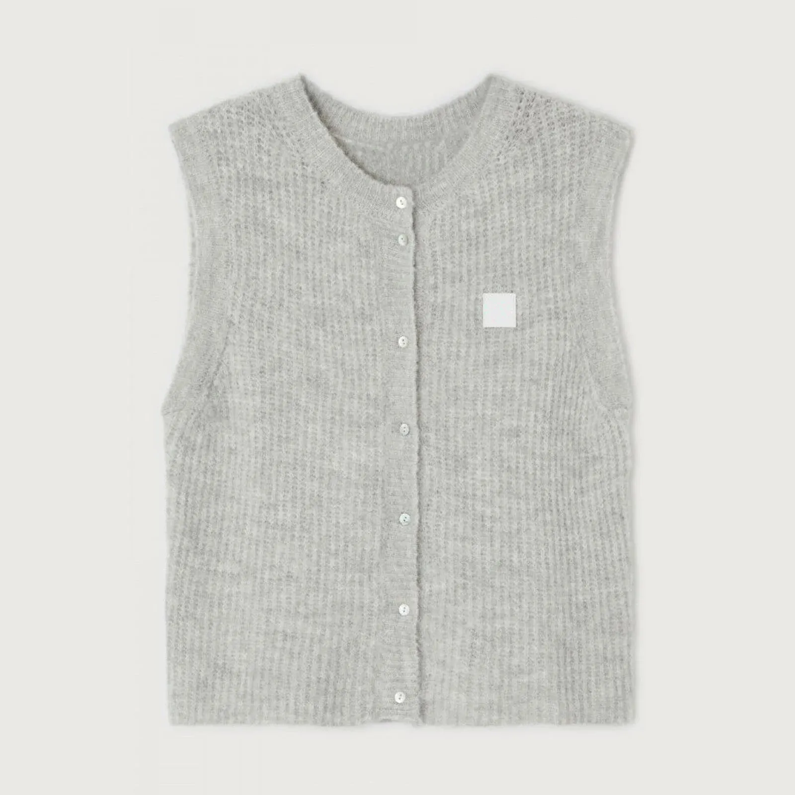 Fashionkova Gaono Women Knitted Tank Tops Casual Summer Solid Color Button Front Basic Vest Sleeveless Shirt y2k Aesthetic Clothes