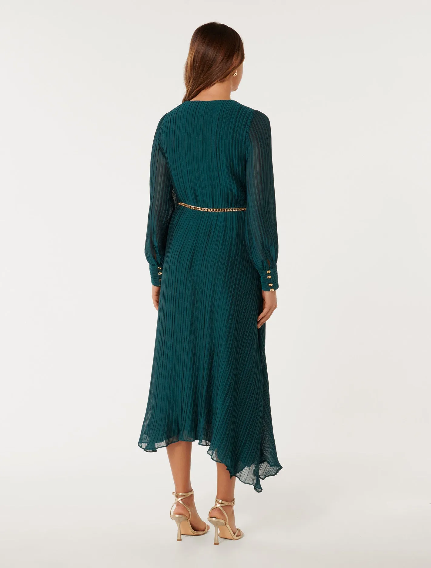Genevieve Crinkle Midi Dress