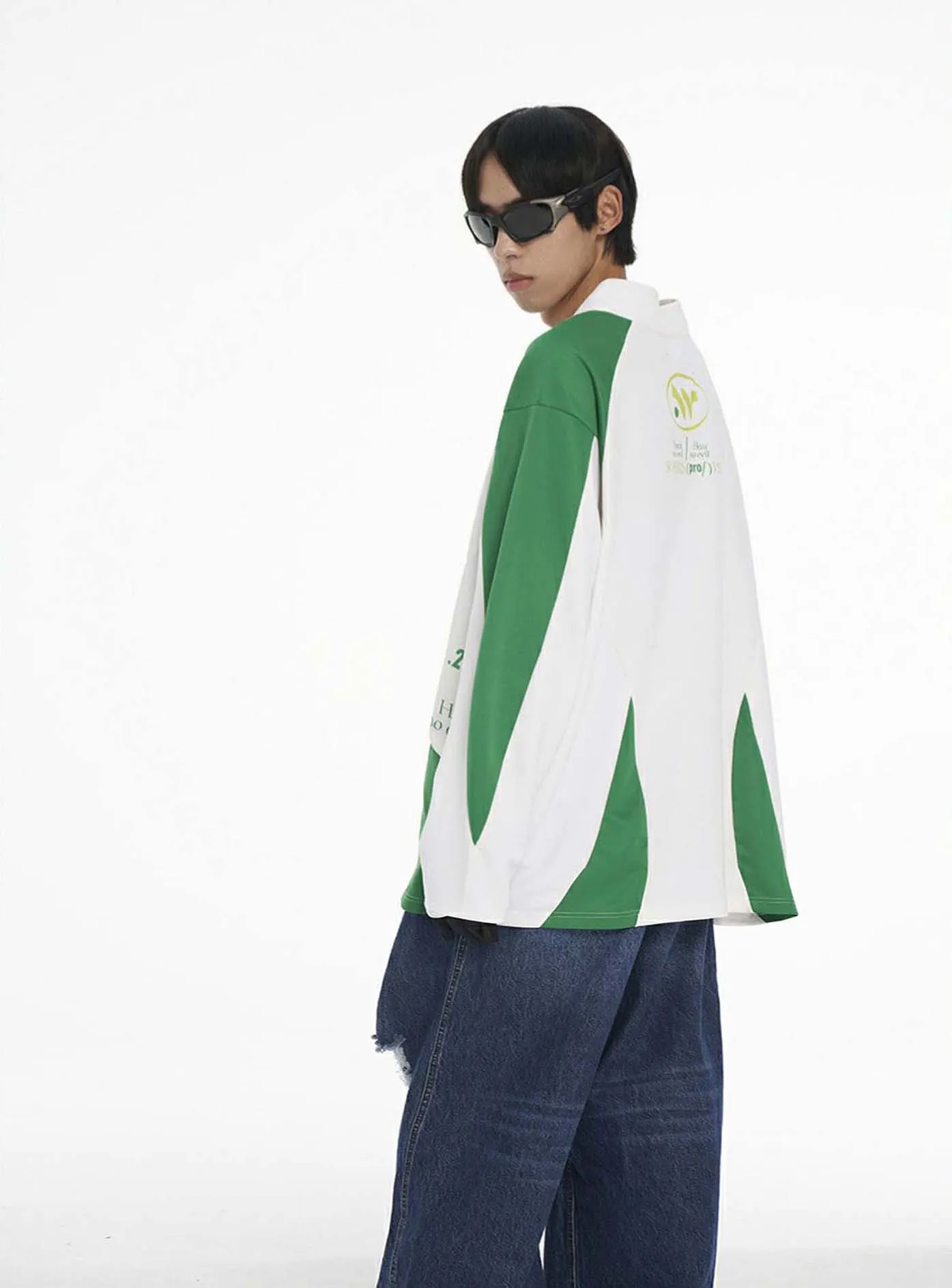 Half Turtleneck Long Sleeve T-Shirt