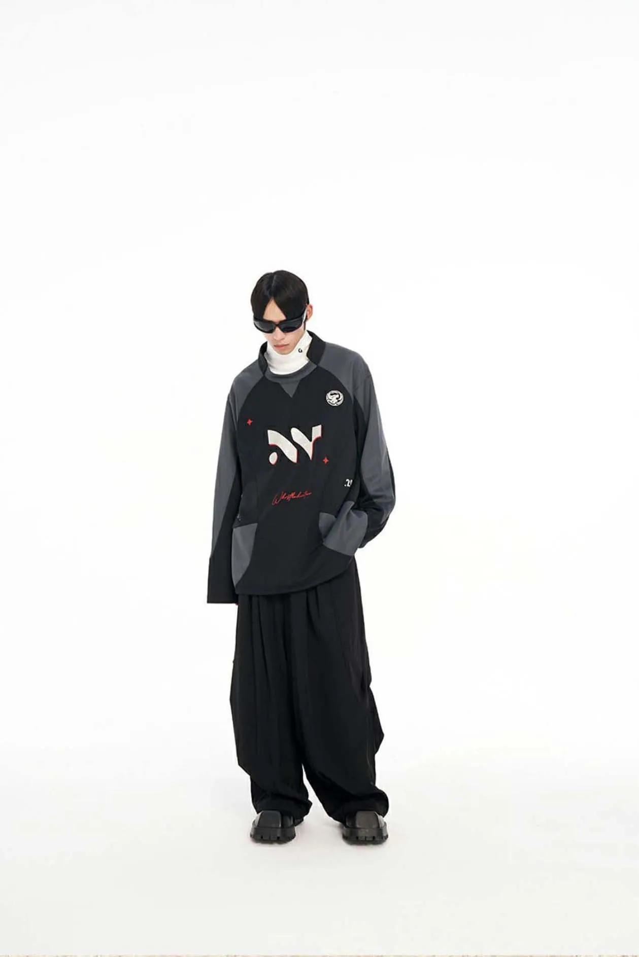 Half Turtleneck Long Sleeve T-Shirt