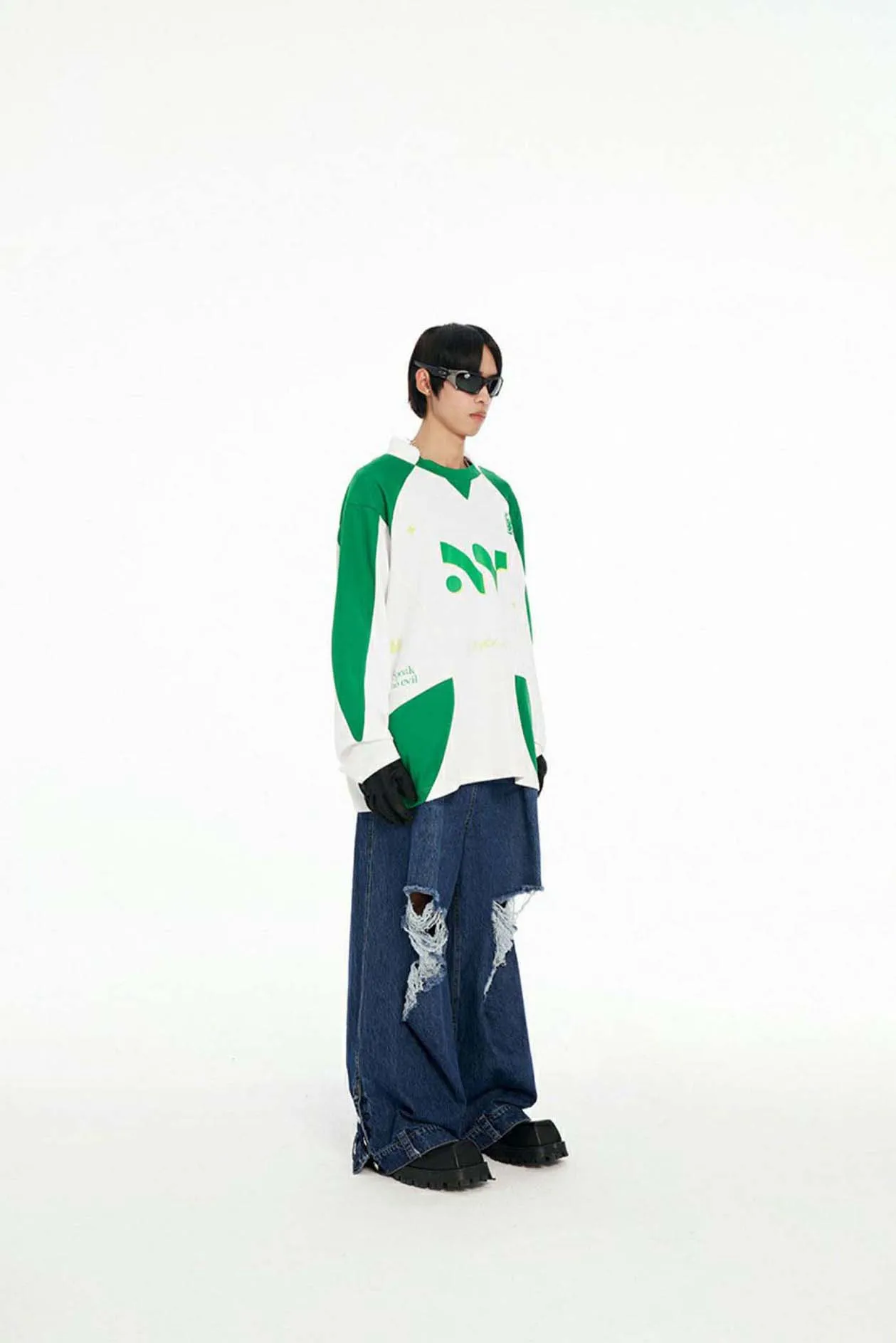 Half Turtleneck Long Sleeve T-Shirt