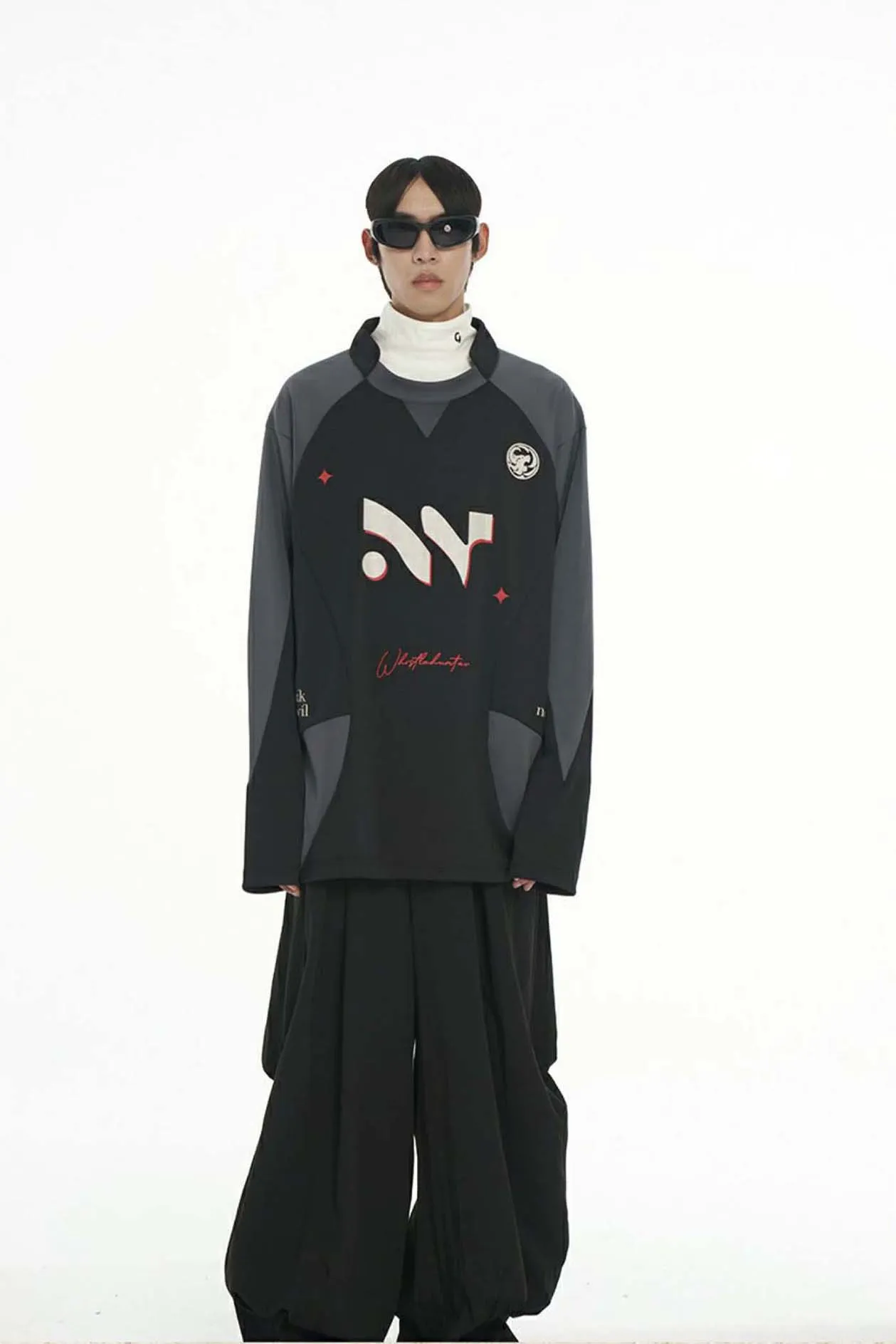 Half Turtleneck Long Sleeve T-Shirt
