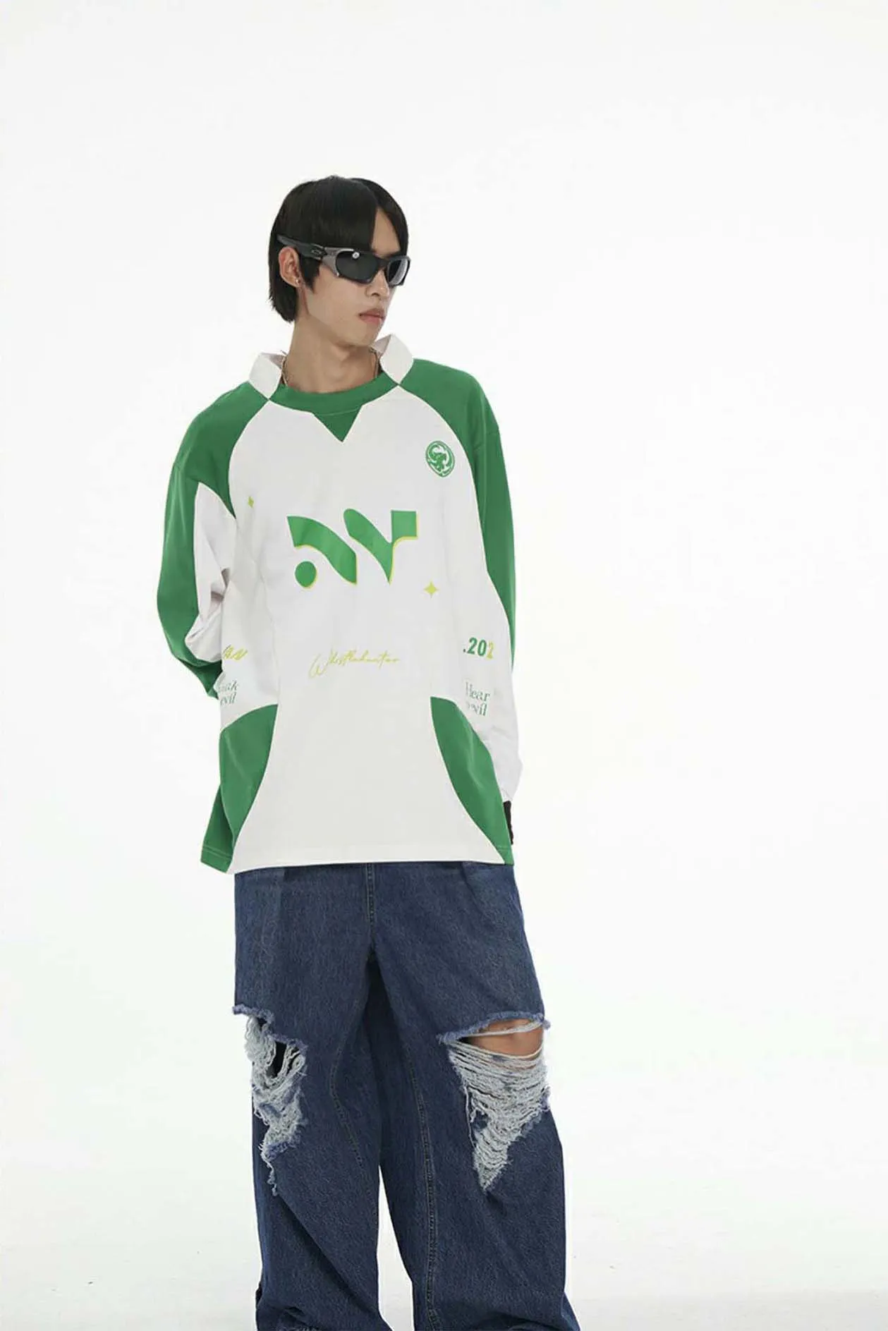 Half Turtleneck Long Sleeve T-Shirt