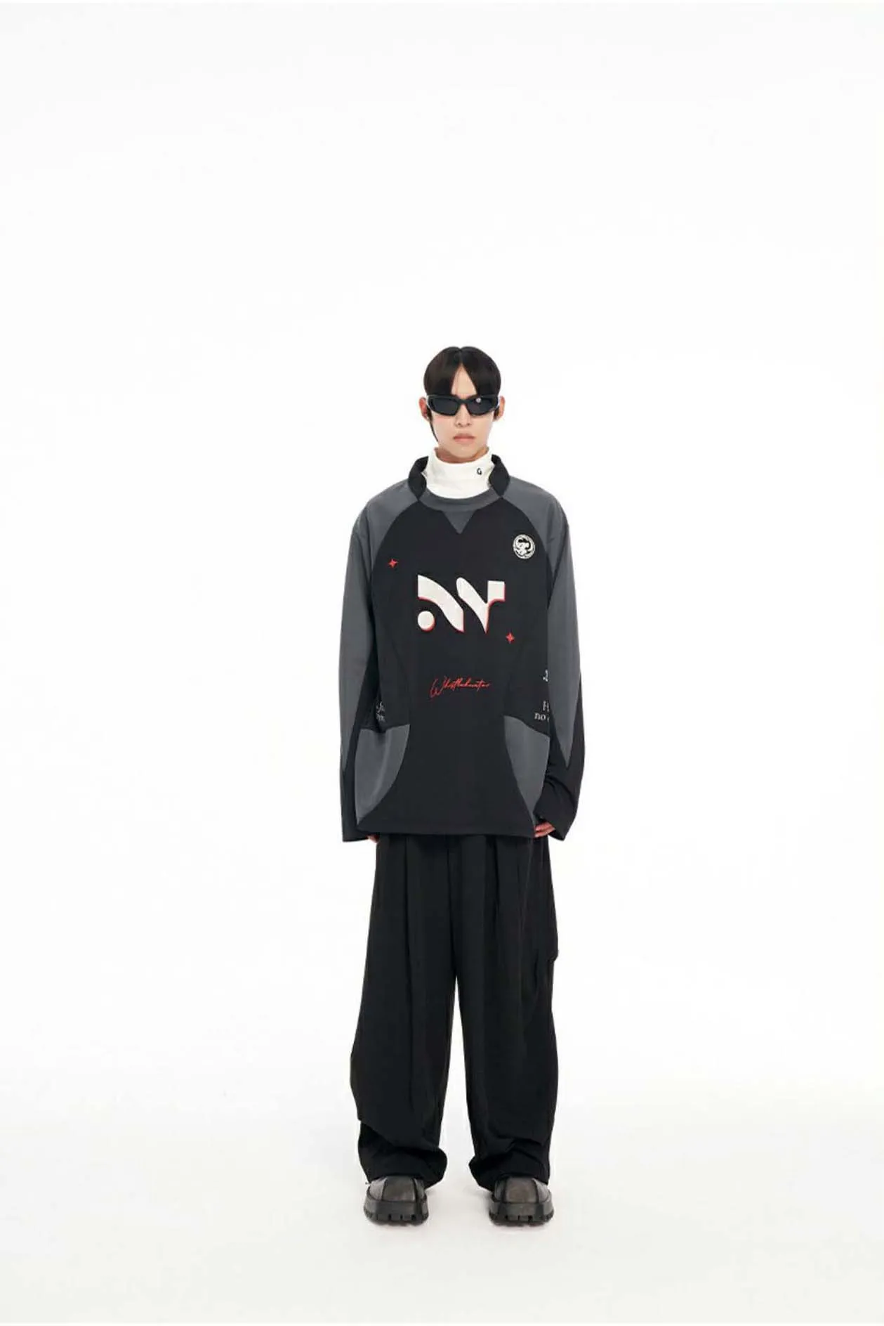 Half Turtleneck Long Sleeve T-Shirt