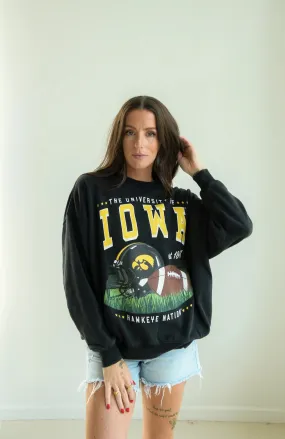 Iowa Malone Black Football Pullover