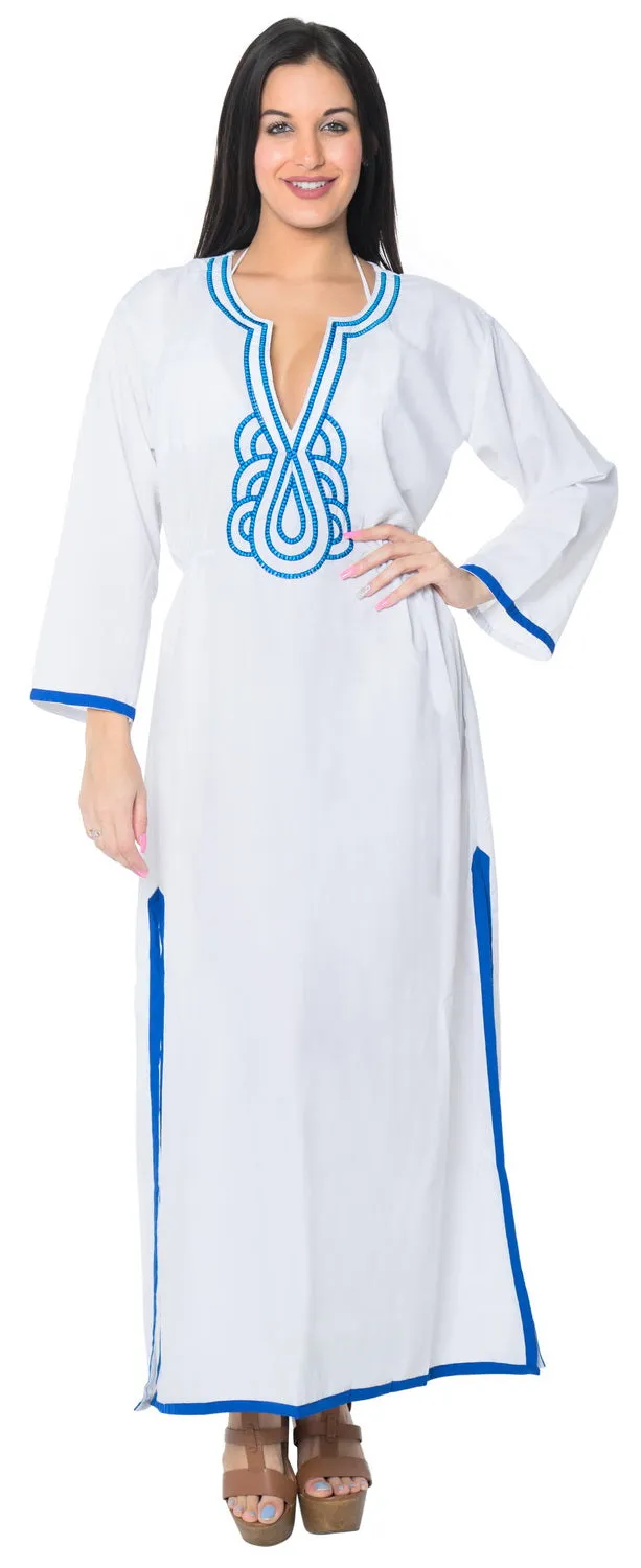 La Leela Swimwear SOFT Rayon Bikini Cover up Beach Swimsuit Women Dress White