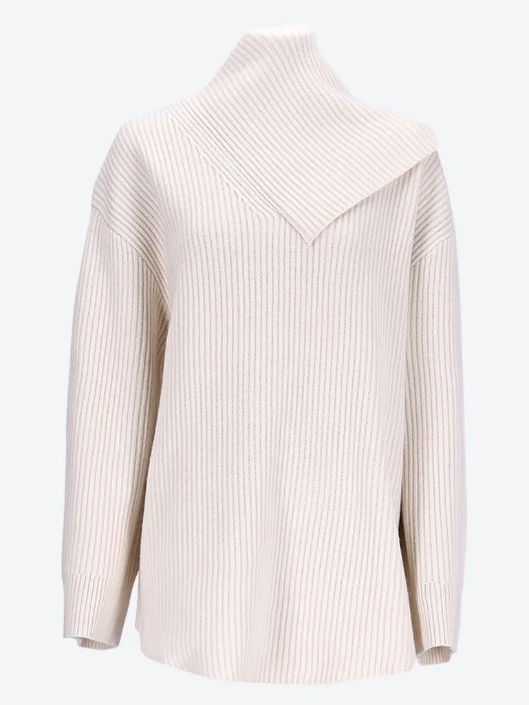 Long knit turtleneck
