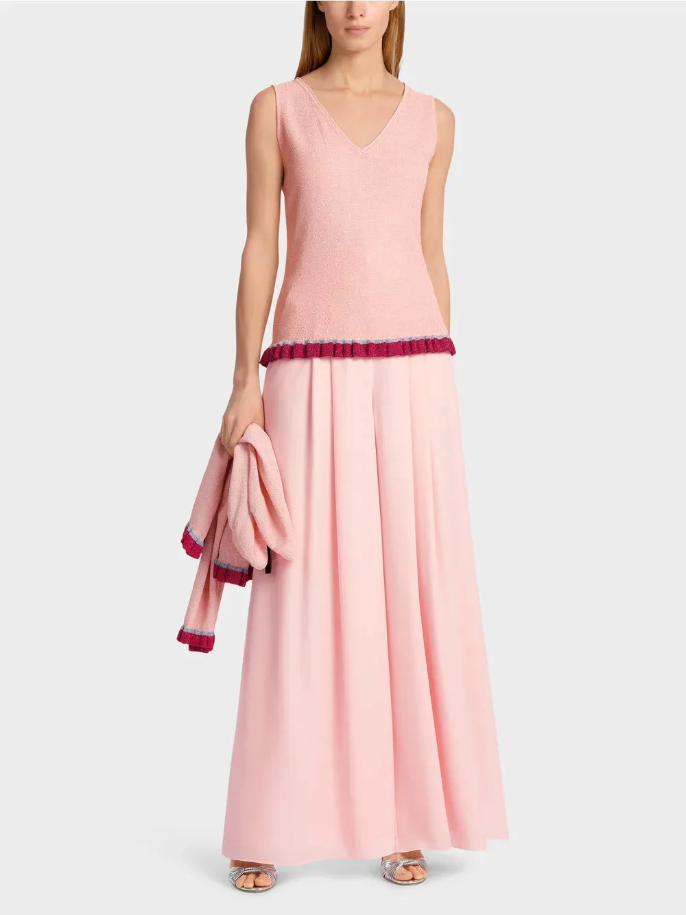Marc Cain Soft Pink Elegant knitted top