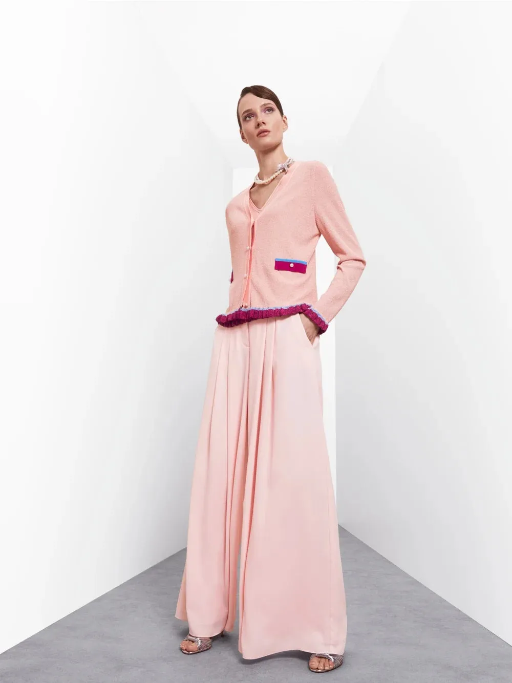 Marc Cain Soft Pink Elegant knitted top