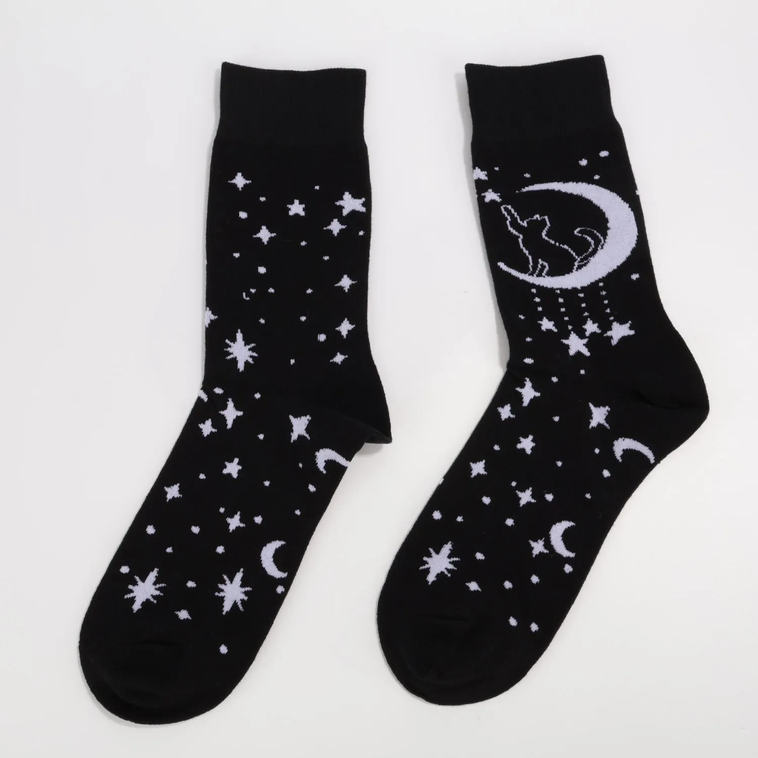 Moon Kitten Socks