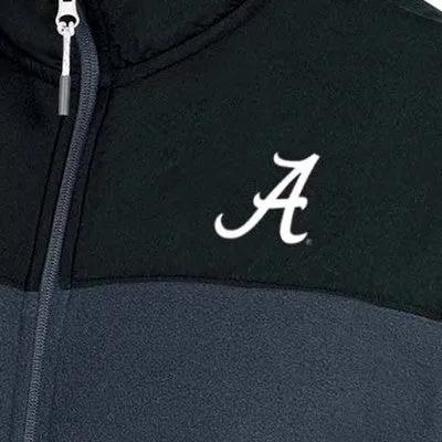 New - NCAA Alabama Crimson Tide Gray Fleece Full Zip Jacket - S