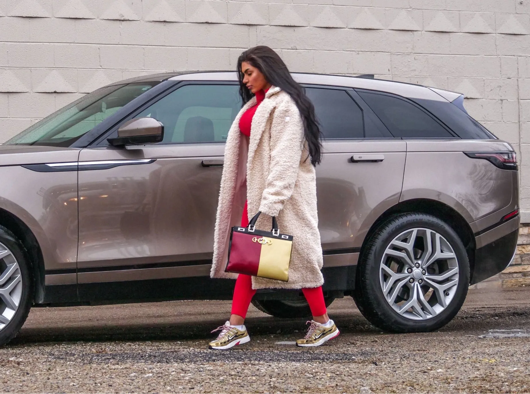 Oversized Sherpa Trench Coat