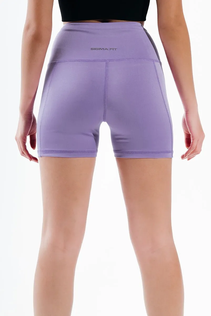 Paisley Purple Basic Hot Shorts