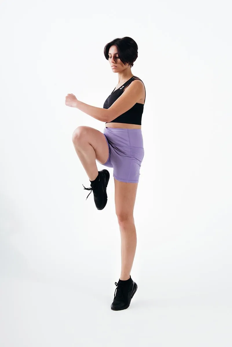 Paisley Purple Basic Hot Shorts