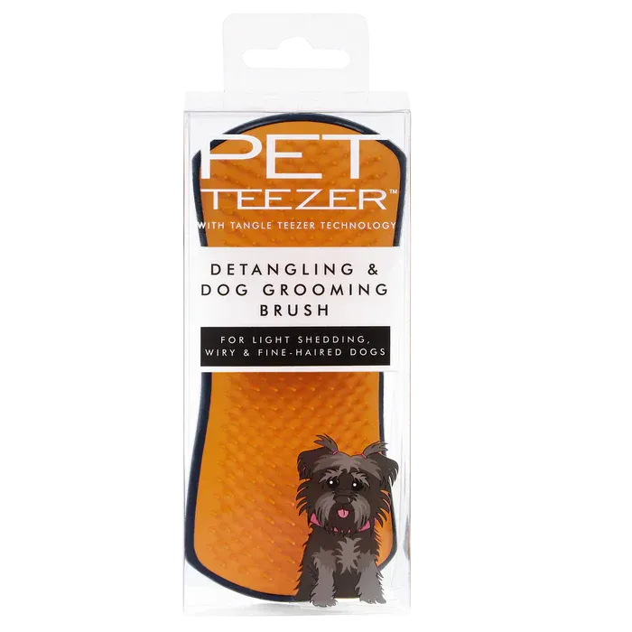 Pet Teezer Detangling Brush - Navy & Orange - Large