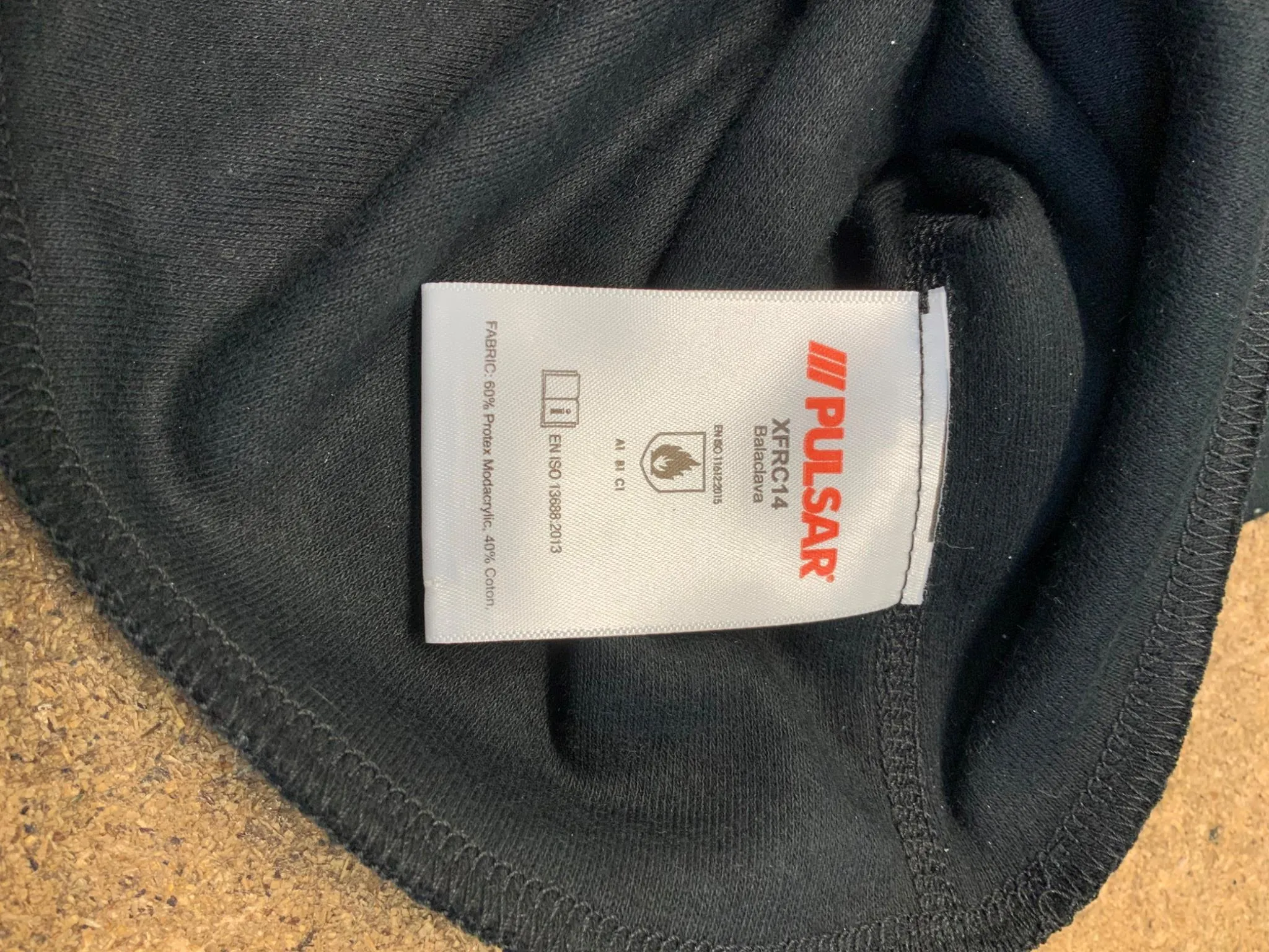 PULSAR® PROTAL Protex Flame Retardant Balaclava Black PULSARBLCVN